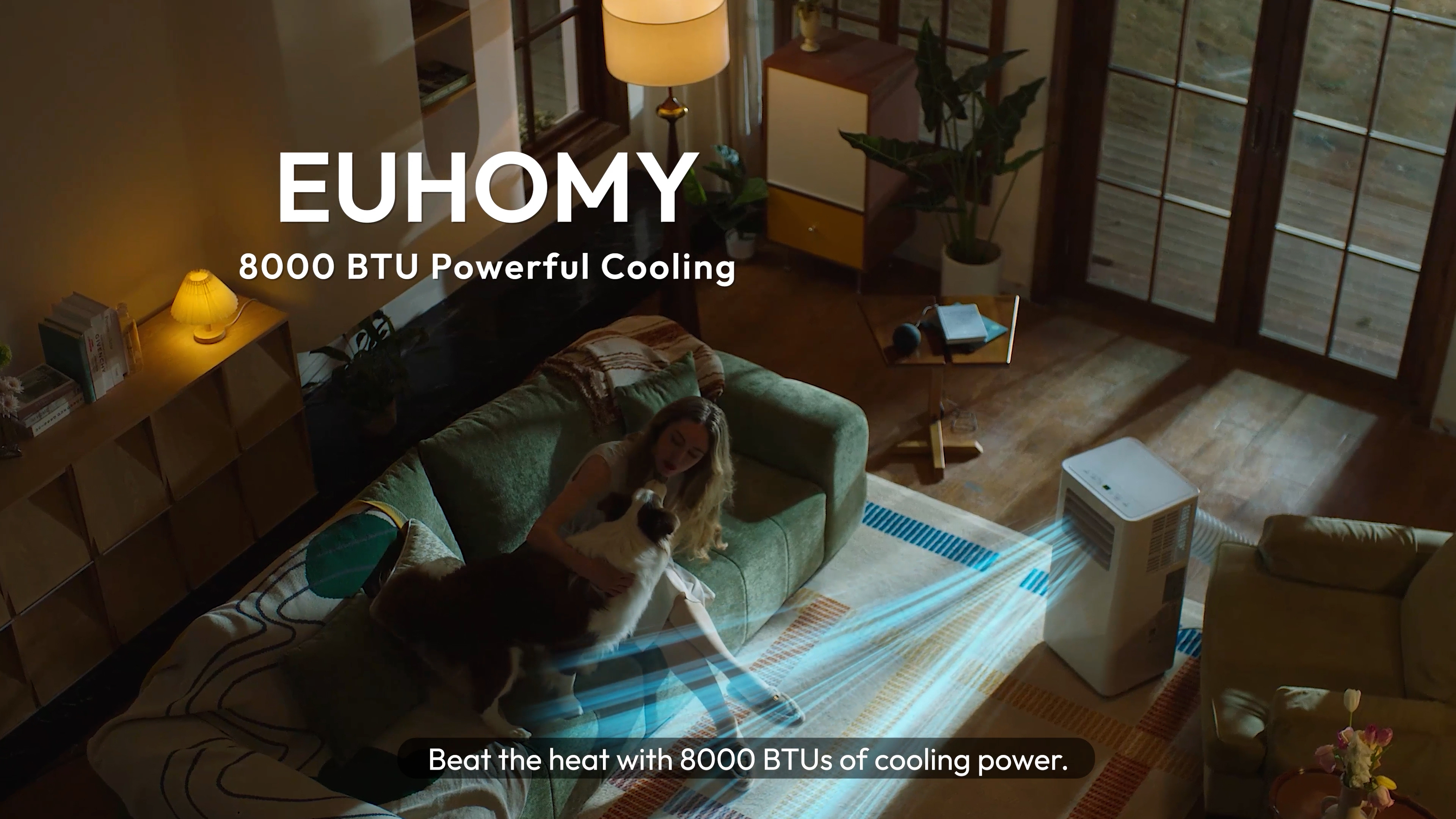 Image of EUHOMY 8000 Btu Portable Air Conditioners, 3 in 1 Portable AC with Cool, Dry, Fan Modes, Quiet Air Conditioners with 24H Timer & Sleep Modes, with Remote, for Bedroom, Apartments up to 350 Sq.Ft
