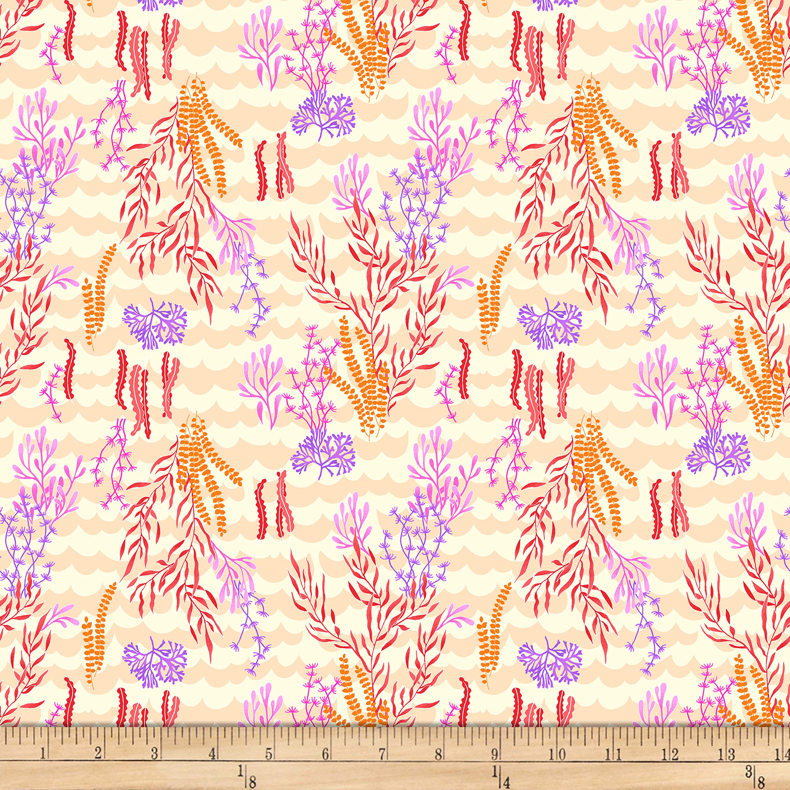 Mermaid Rock Seaweed Sand Quilt Fabric By The Yard