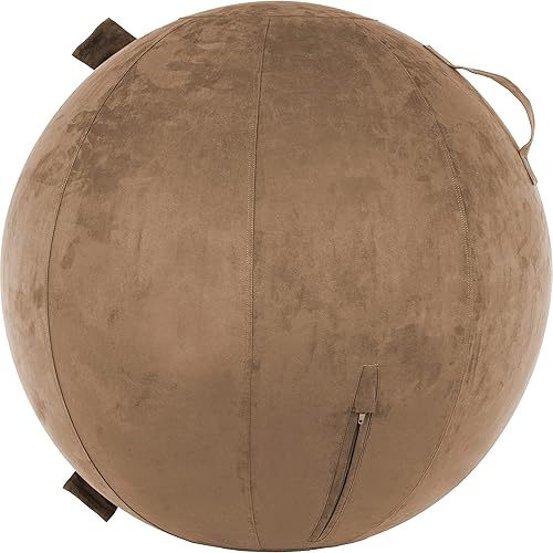 Husband Pillow Pelota de ejercicio, cubierta con bomba para yoga, pilates, estabilidad de equilibrio de fitness, asiento de silla de pelota de