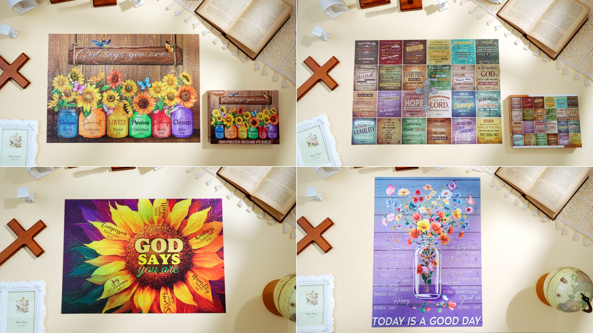 Amazon.com: Civaner 500 Piece Christian Puzzles for Adults Bible