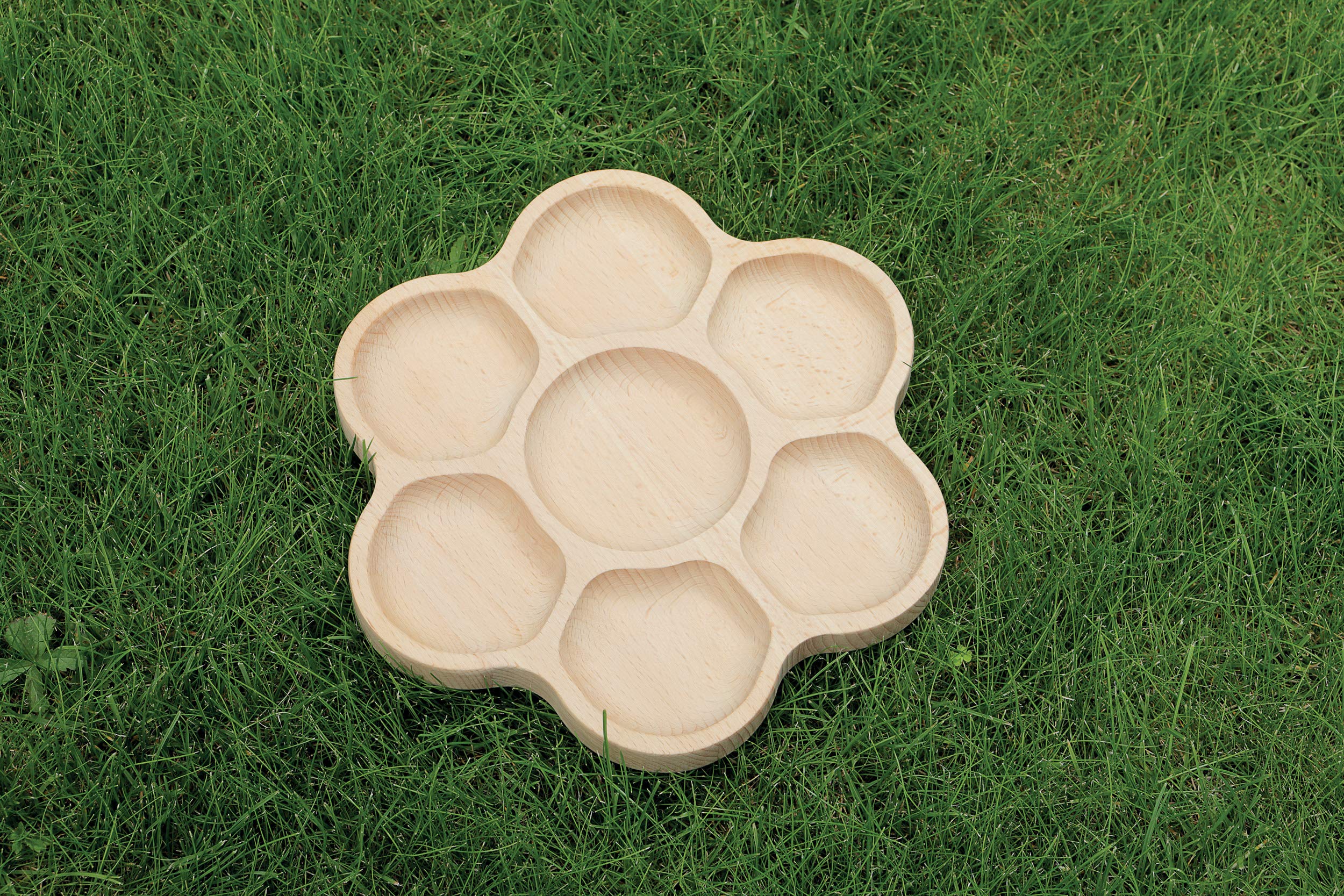 Yellow Door Natural Flower Tactile Tray, 6-Section - Image 2