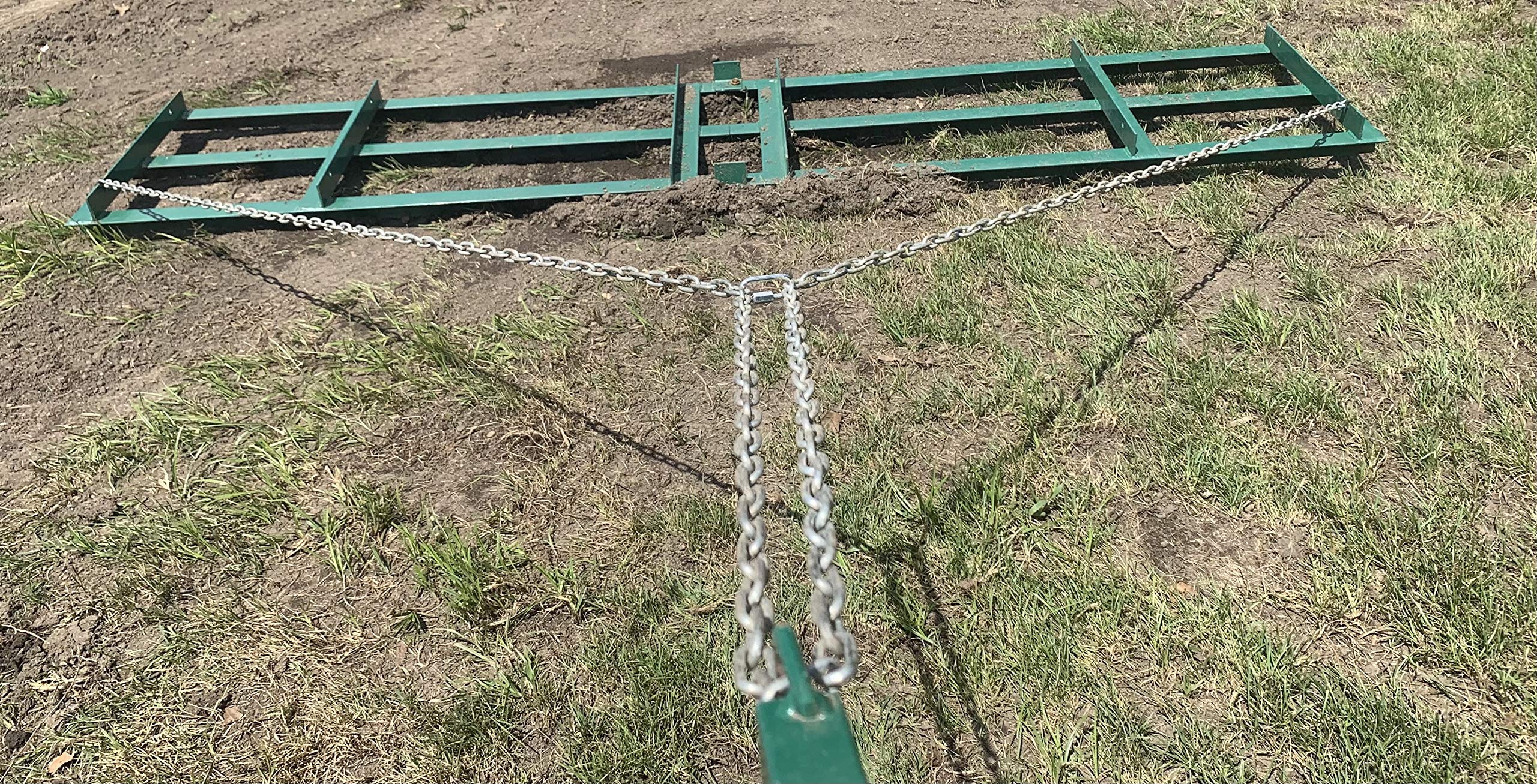 Landzie Drag Harrow Driveway Grader for ATV, UTV Tractor Rake 8 Ft