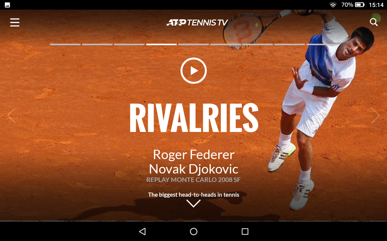 Tennis TV for Amazon Fire Tablet App on Amazon Appstore