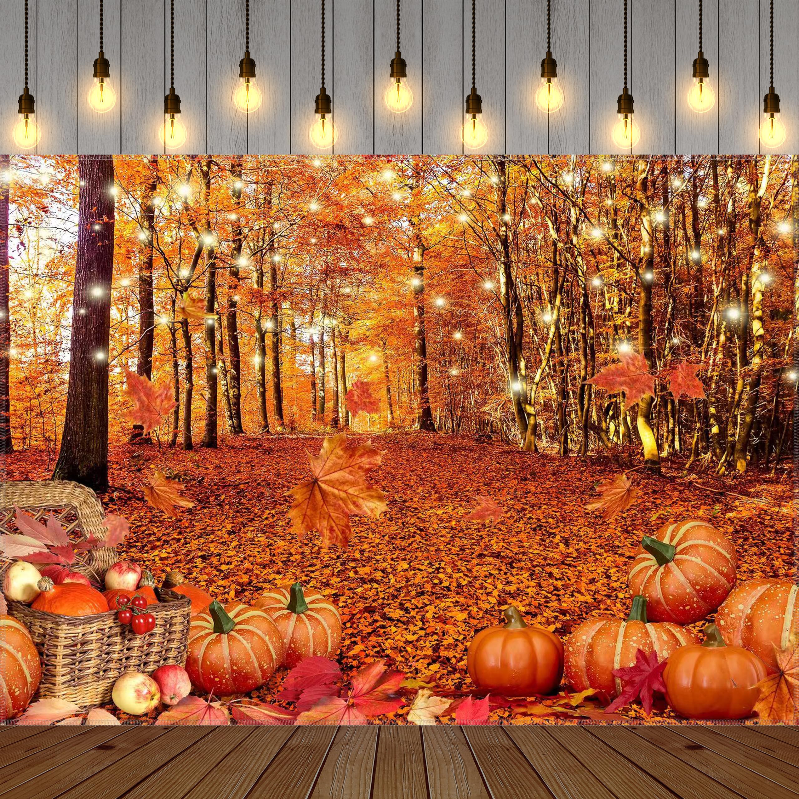 Fotohintergrund Herbstwald - 300x240 Cm Vinyl Für  Produktbild-Vorschau 13
