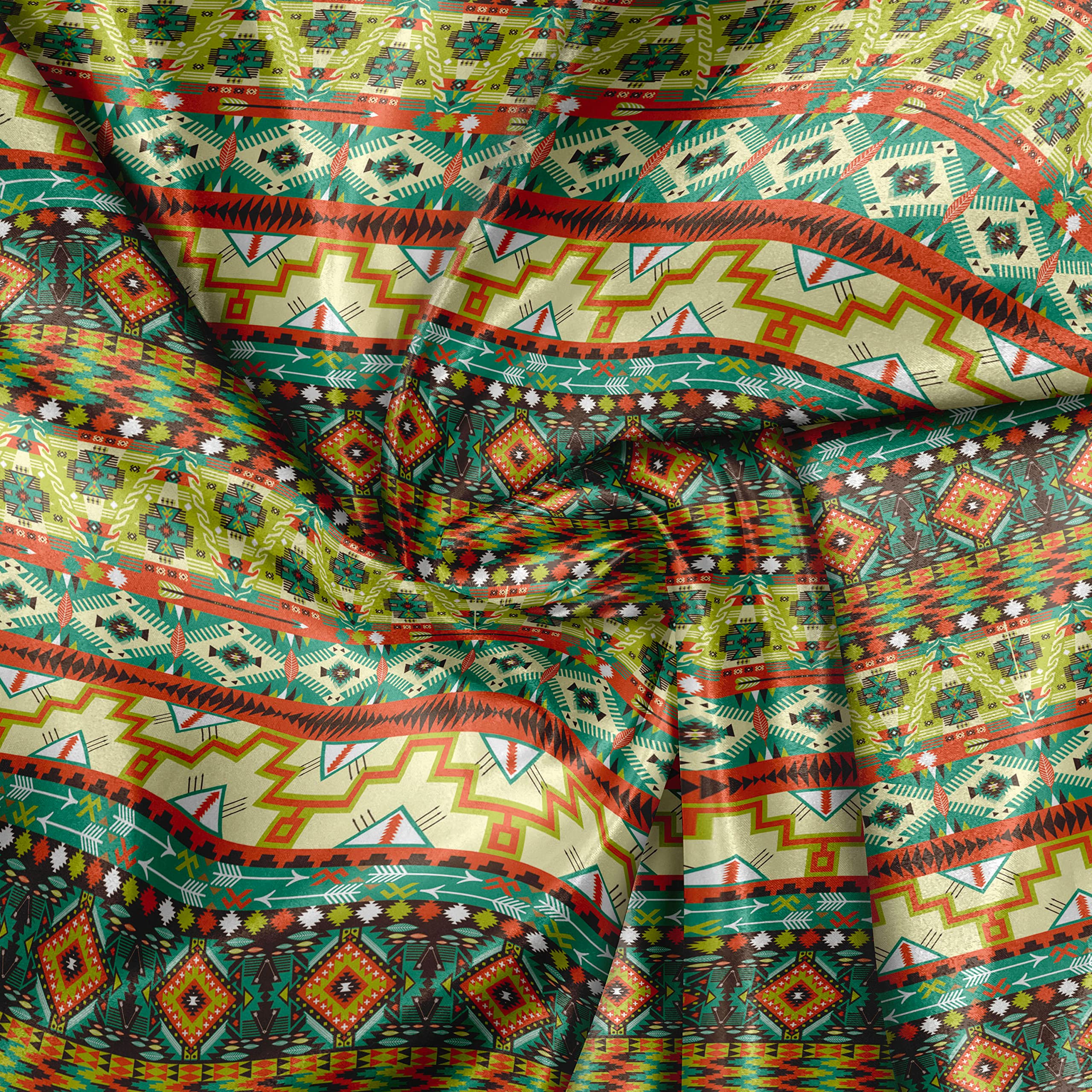 Amazon.com: Lunarable Aztec Fabric by The Yard, Rich