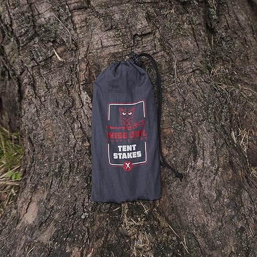 Miniatura 4 de Wise Owl Outfitters Estacas de tienda de campaña  Estacas de campamento resistentes para tienda de campaña y lona al aire libre accesorios