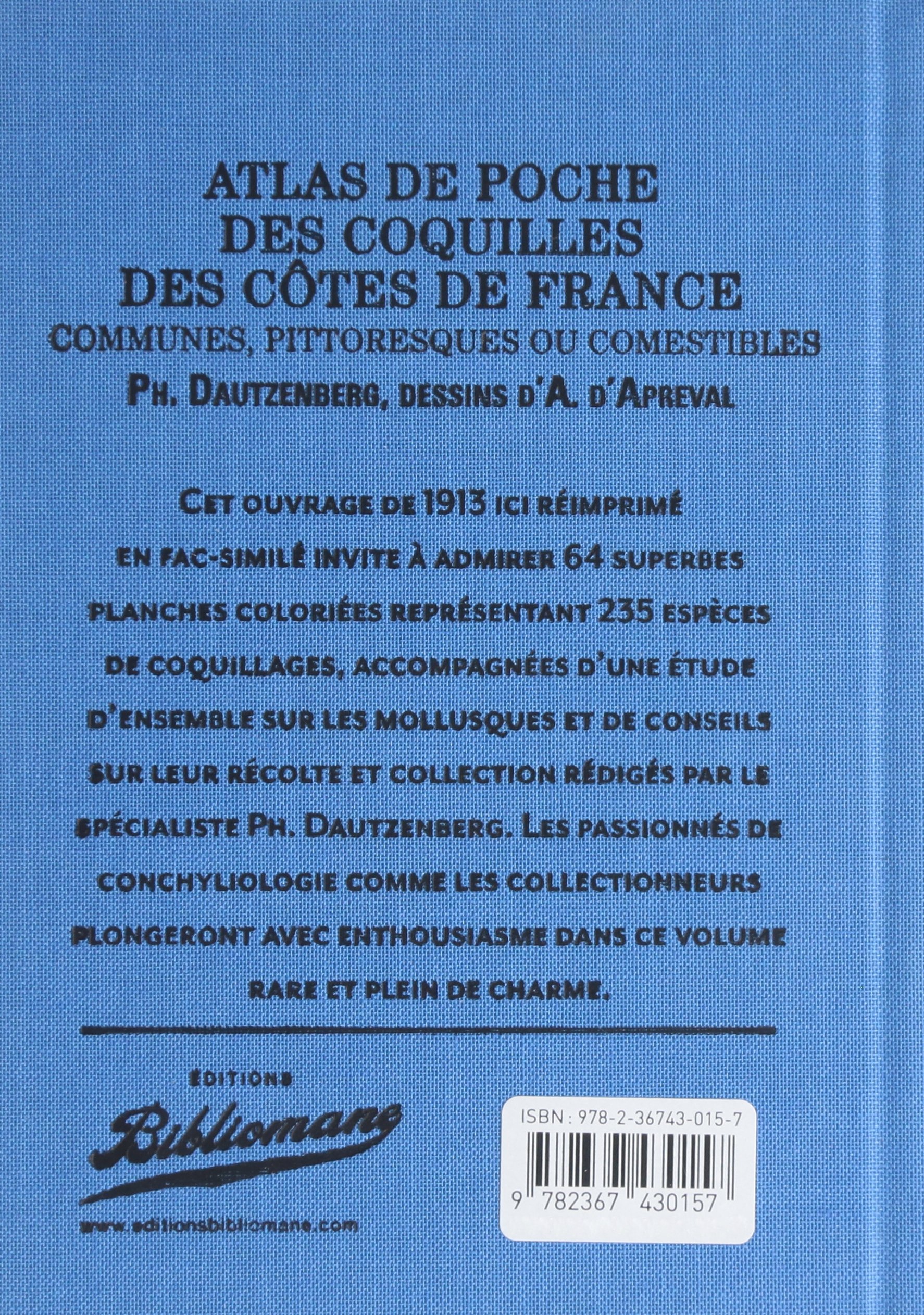 Atlas de poche des coquilles des côtes de France communes, pittoresques ou comestibles