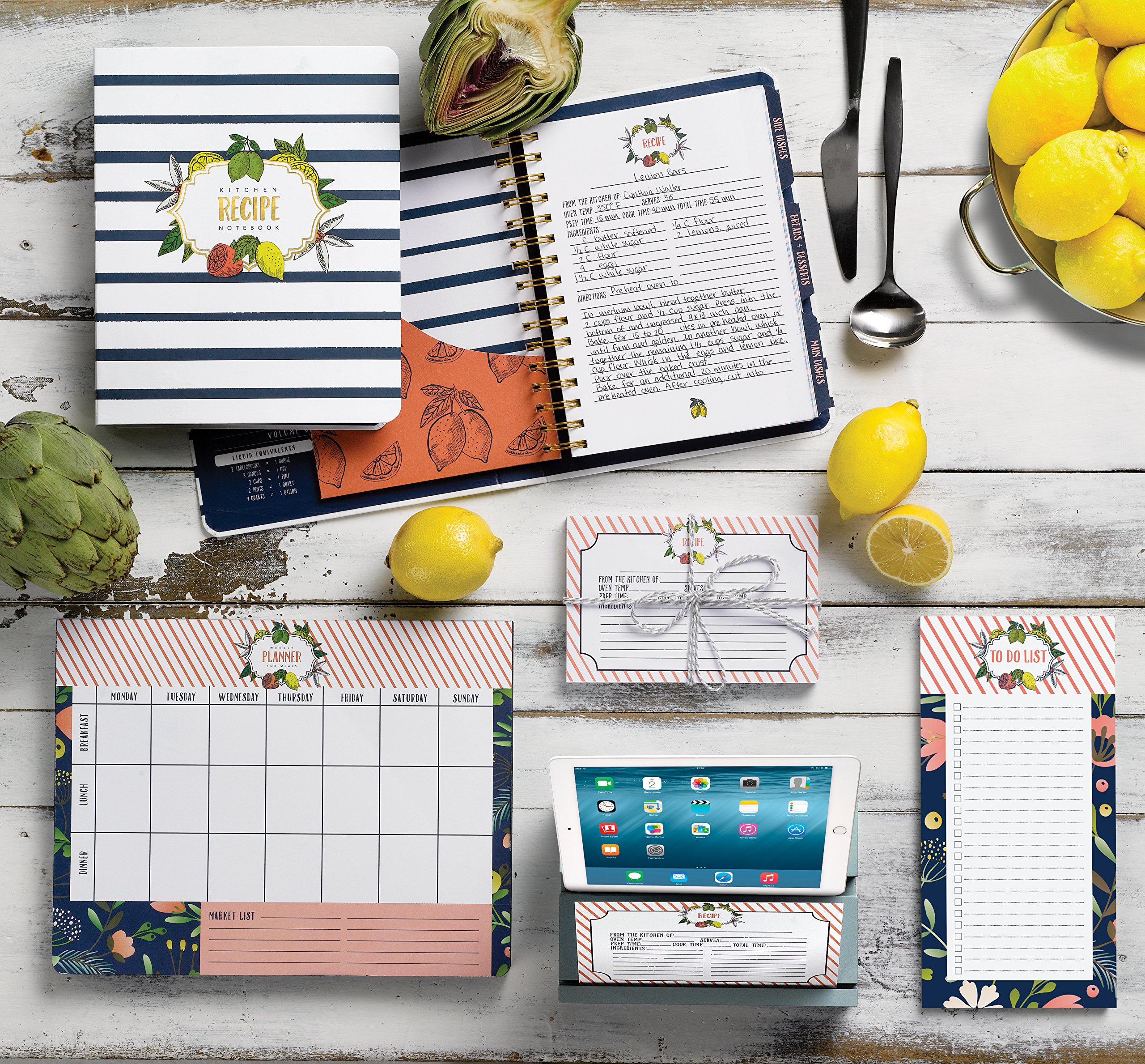 C.R. Gibson Q12-18689 Recipe Cards, Lemon Drop : Amazon.ca: Home