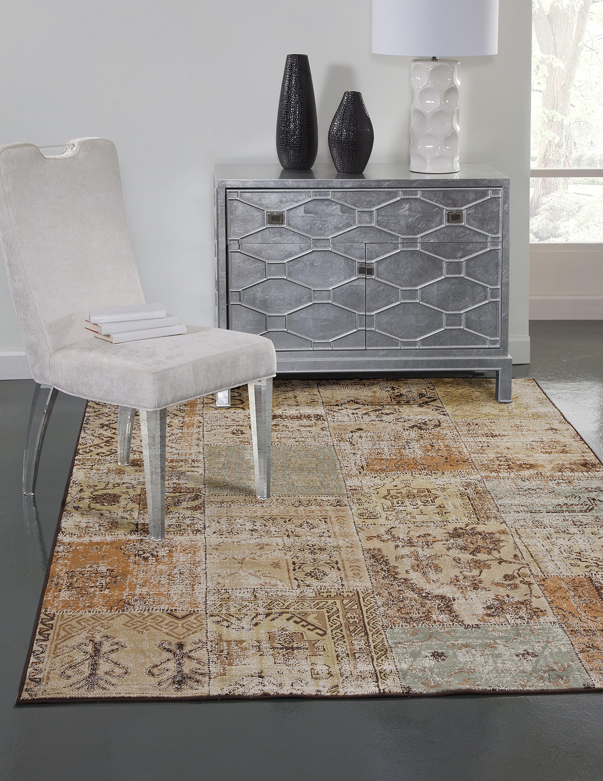 Abacasa Sonoma Mendota Beige/Brown/Green/Lt. Blue Area Rug