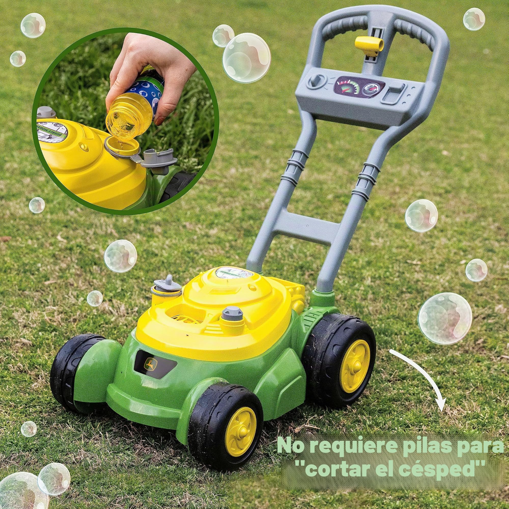 John Deere Cortacésped de Burbujas, Verde, Amarillo