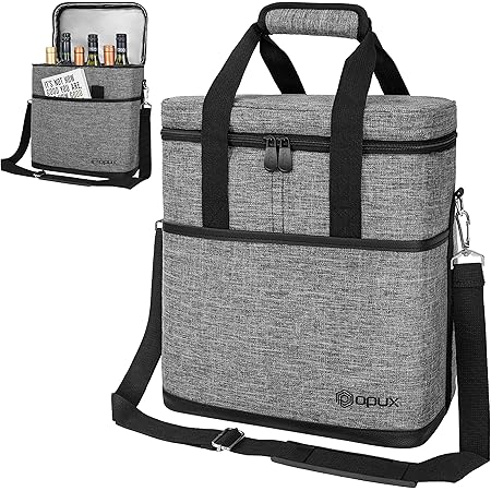 6 bottle leather wine bolsa