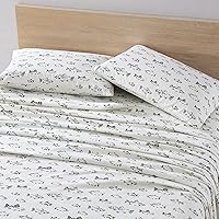 Vista 59 de Eddie Bauer - Full Sheets, Cotton Flannel Bedding Set, Brushed For Extra Softness, Cozy Home Decor (Dog Friends, Full)