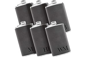 Engraved Groomsmen Flask Set