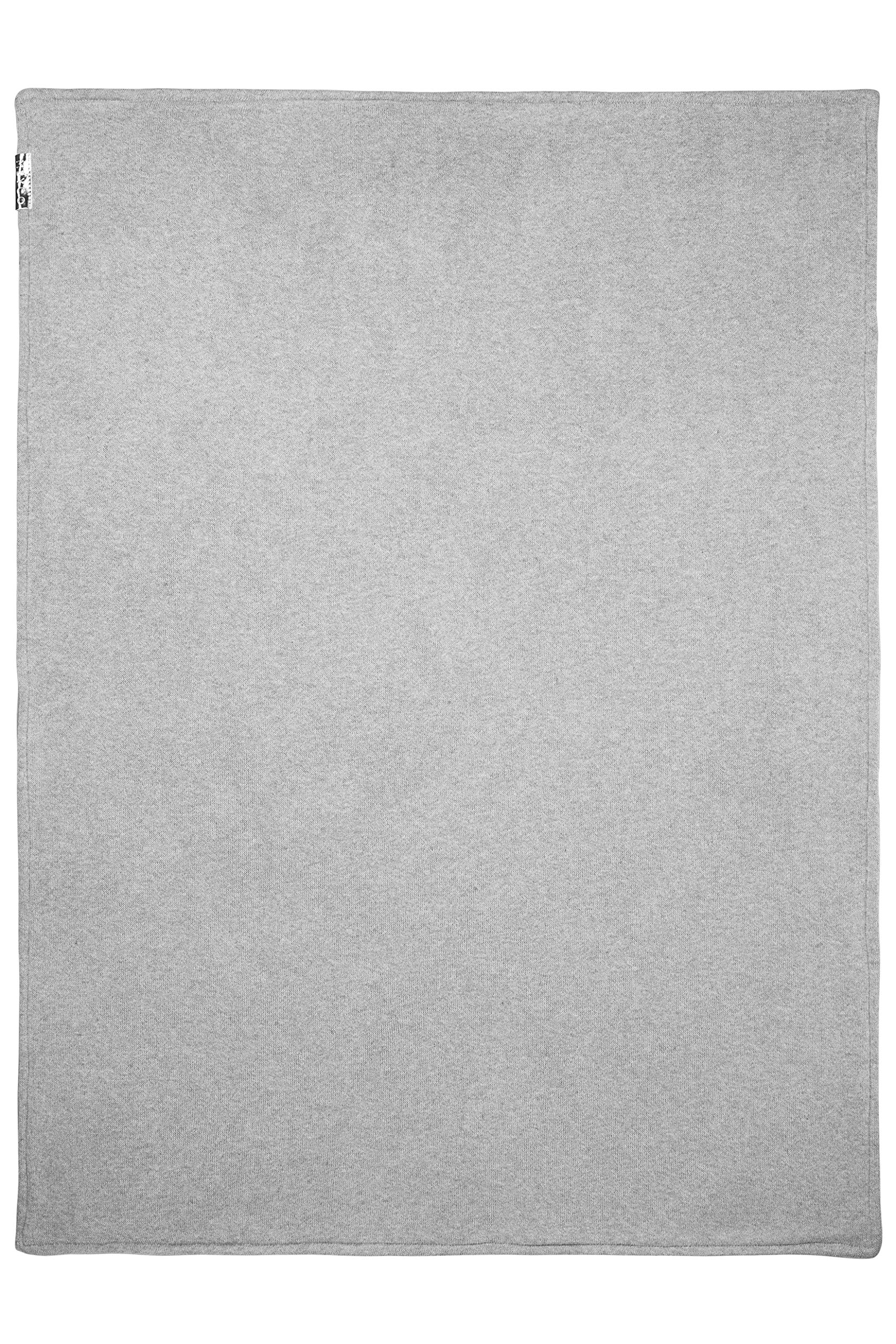 Meyco 2754004 kocyk dziecięcy dziergany welur zimowy 100x150 cm, szary melanż