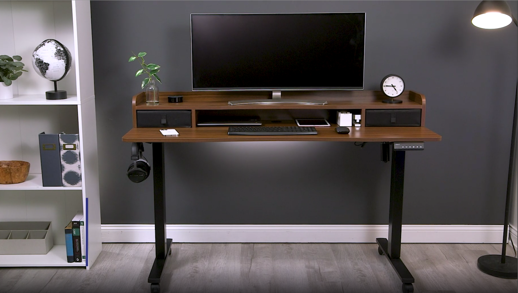 Amazon.com: VIVO Electric 2-Tier Height Adjustable 48 x 24 inch