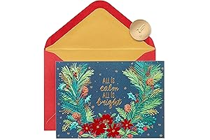 Papyrus Boxed Christmas Cards with Envelopes, Peace of the Season