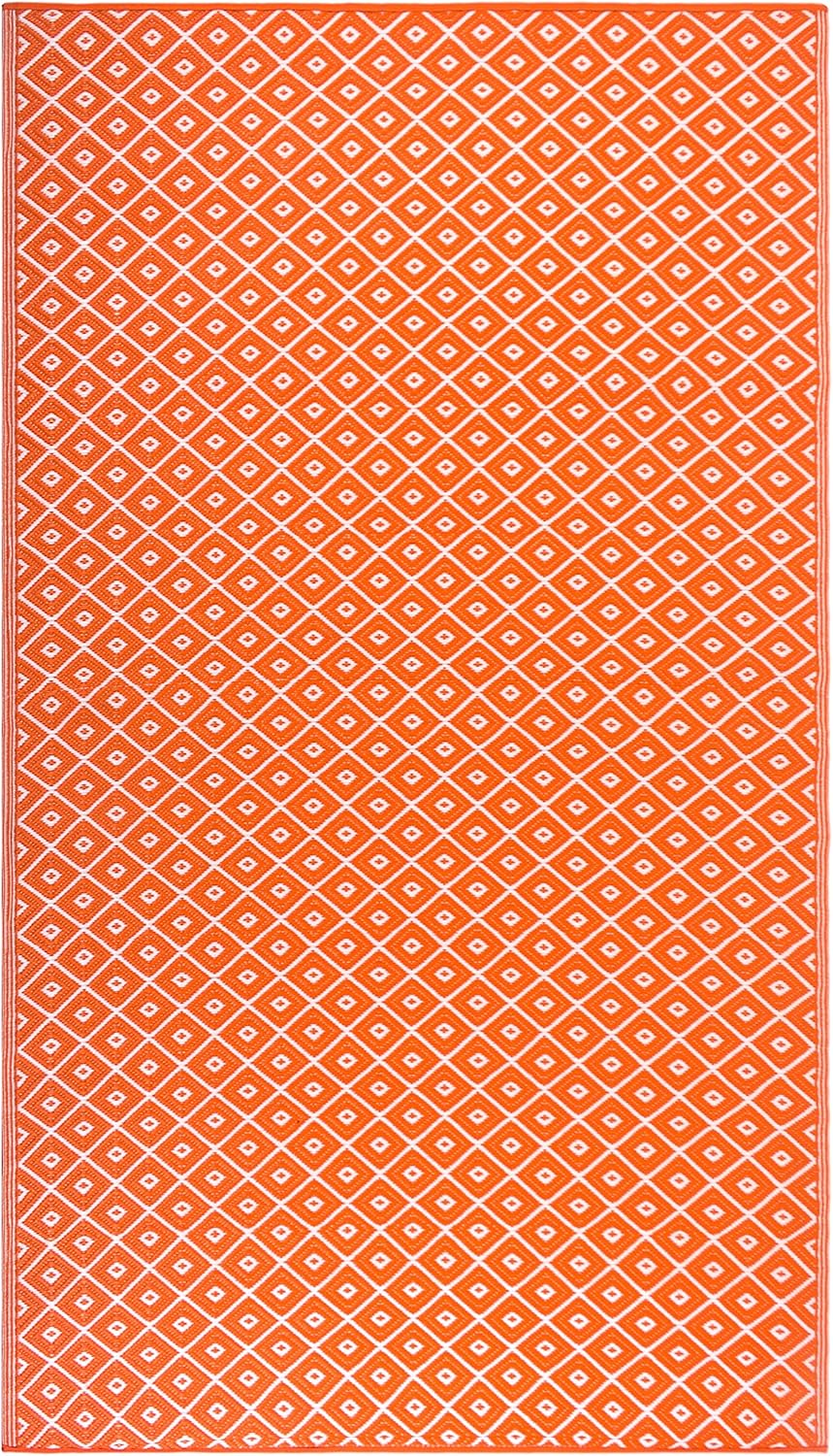 FH Home Indoor/Outdoor Recycled Plastic Floor Mat/Rug