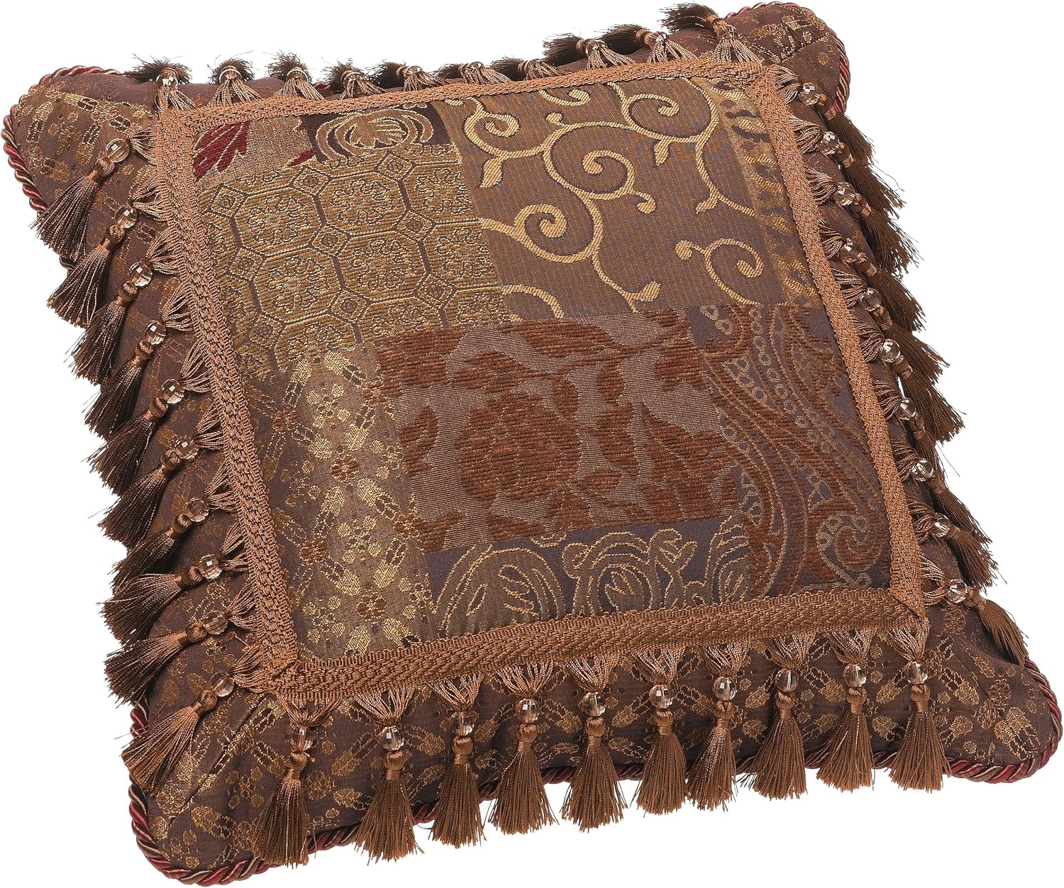 Croscill Galleria Fashion Pillow, 18inch by 18inch, Red Amazon.co