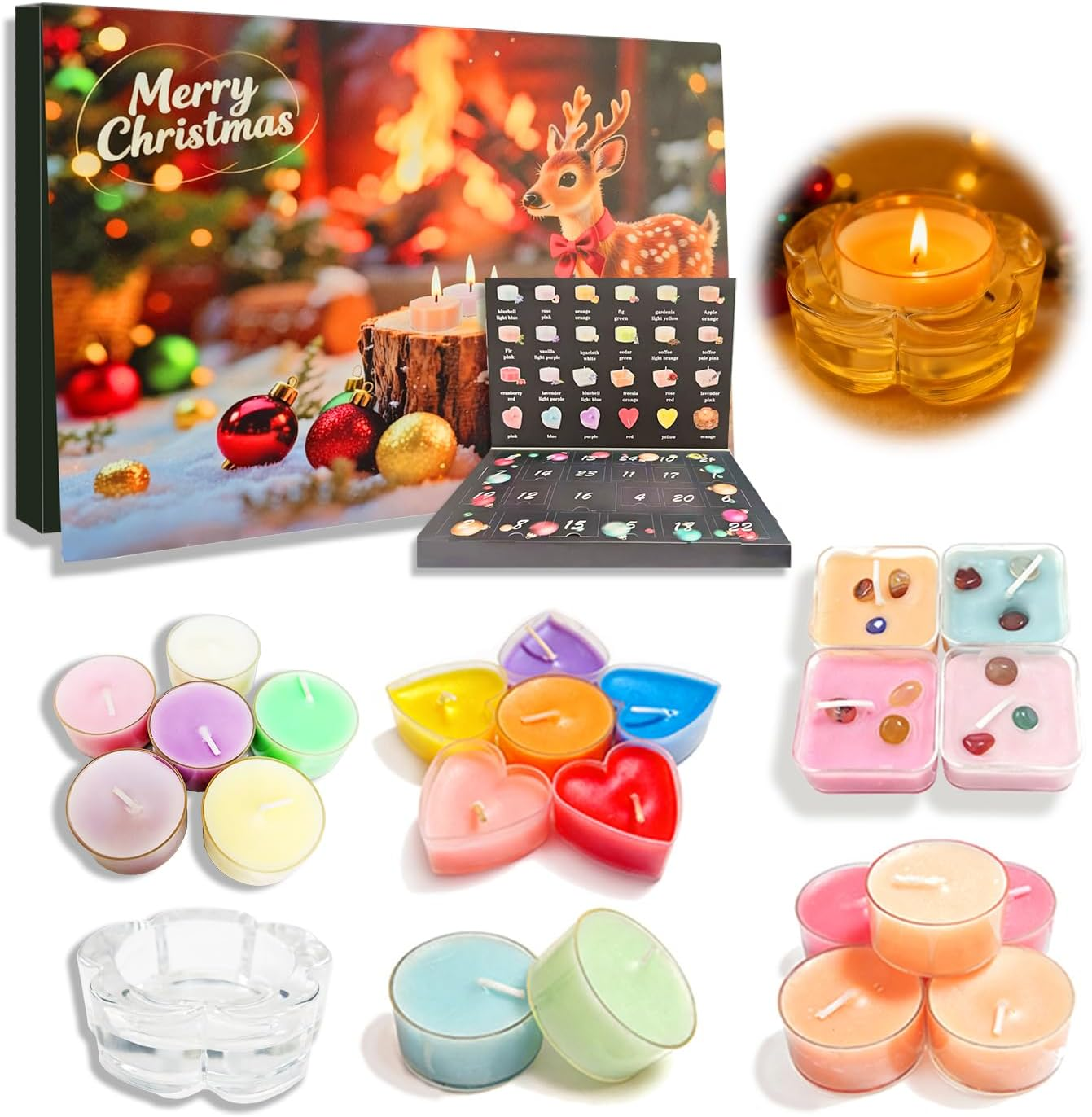 Kerst Adventskalender Voor Vrouwen,Kerstmis 24-Daagse Feestelijke Cadeaus 2025 | Meisjes