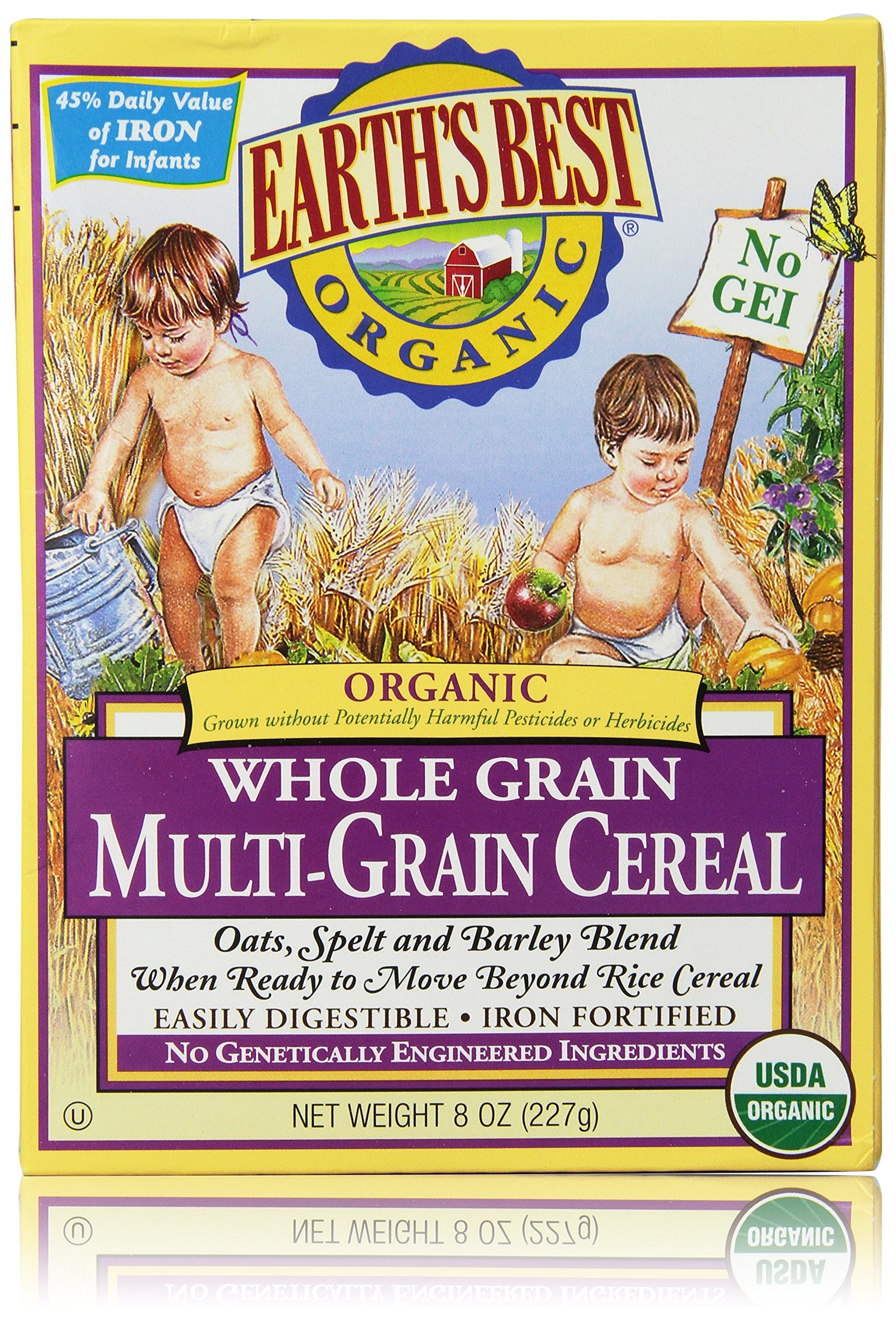 Earth's Best, Organic Whole Grain Multi-Grain Cereal, 8 Oz (227 G)