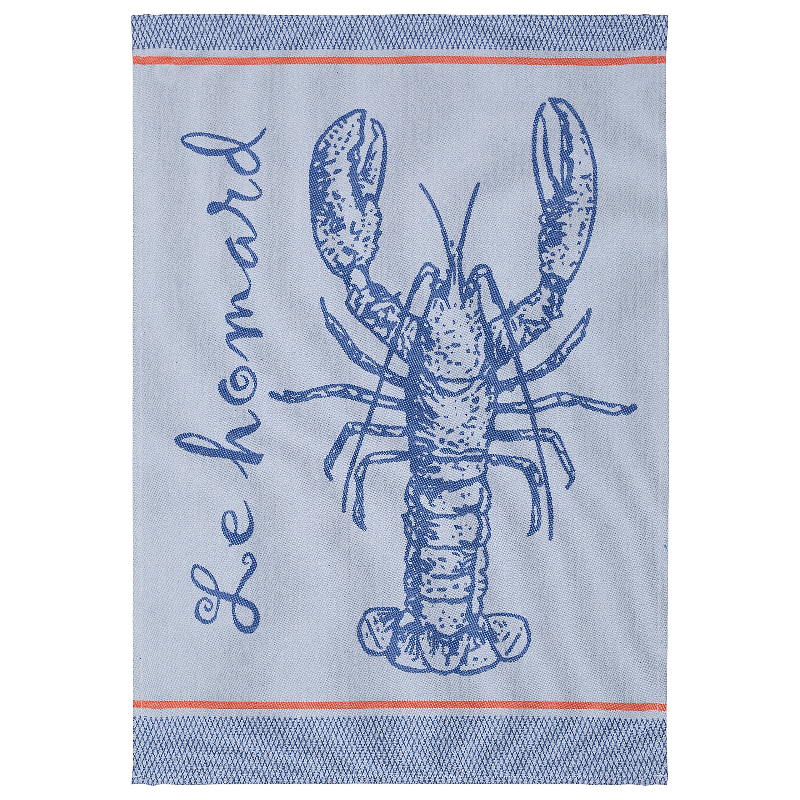 Coucke TNO-220-7081201-000-CKE Tea Towel, Cotton, Blue, 50 x 75 cm
