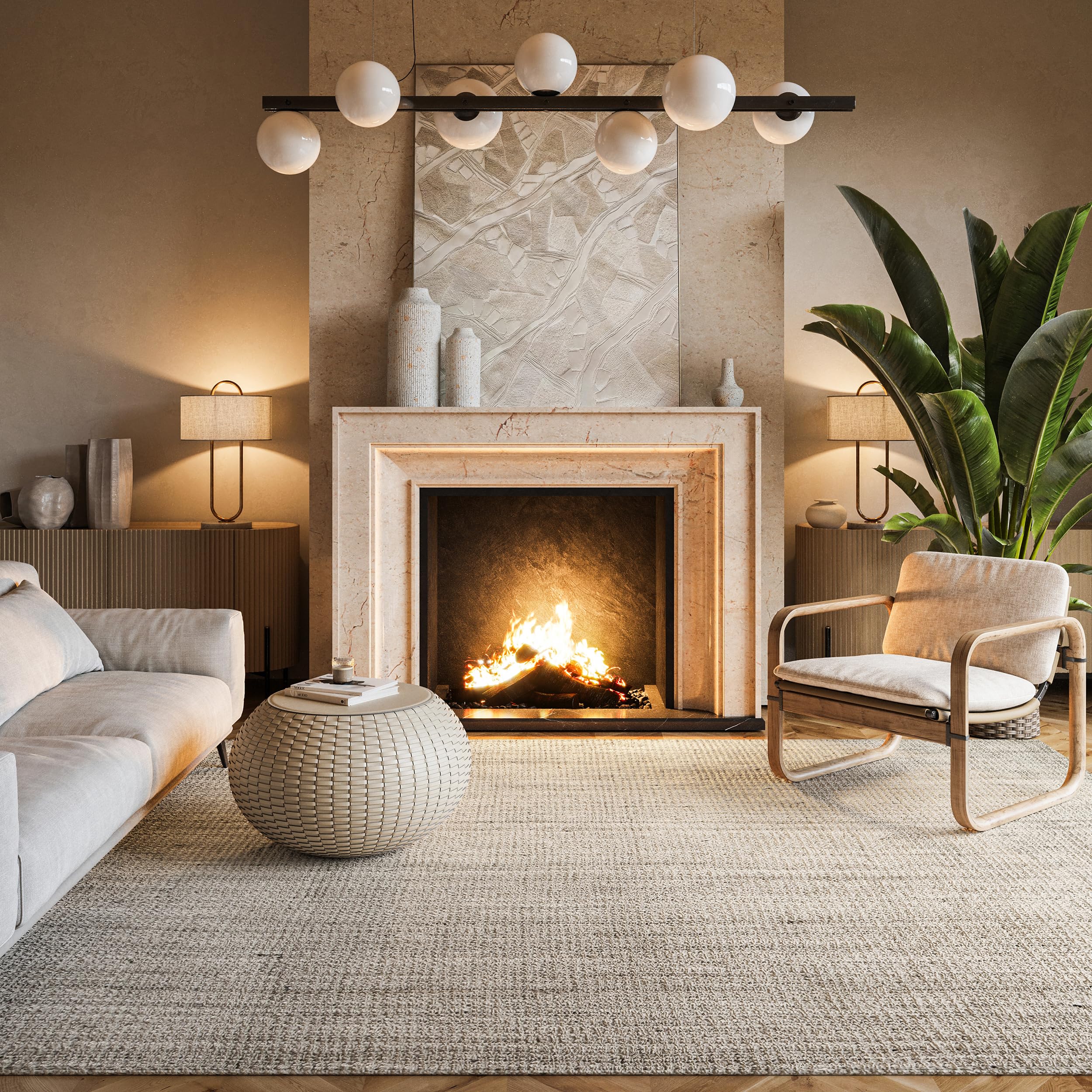 Amazon.com: Nuloom Ashli Hand Woven, Off-White, 4' x 6', Farmhouse