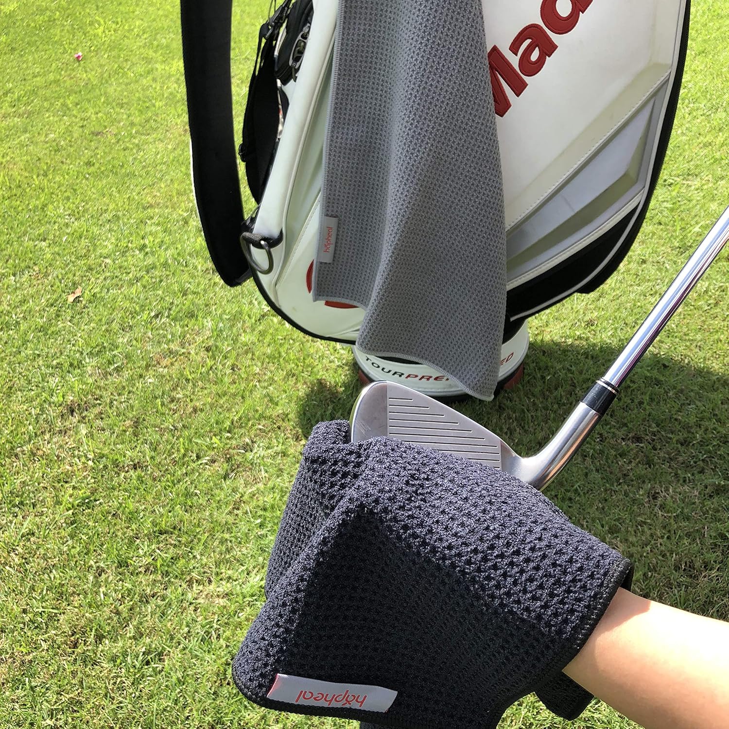 review haphealgolf Black Golf Towel (2 Pack) 16