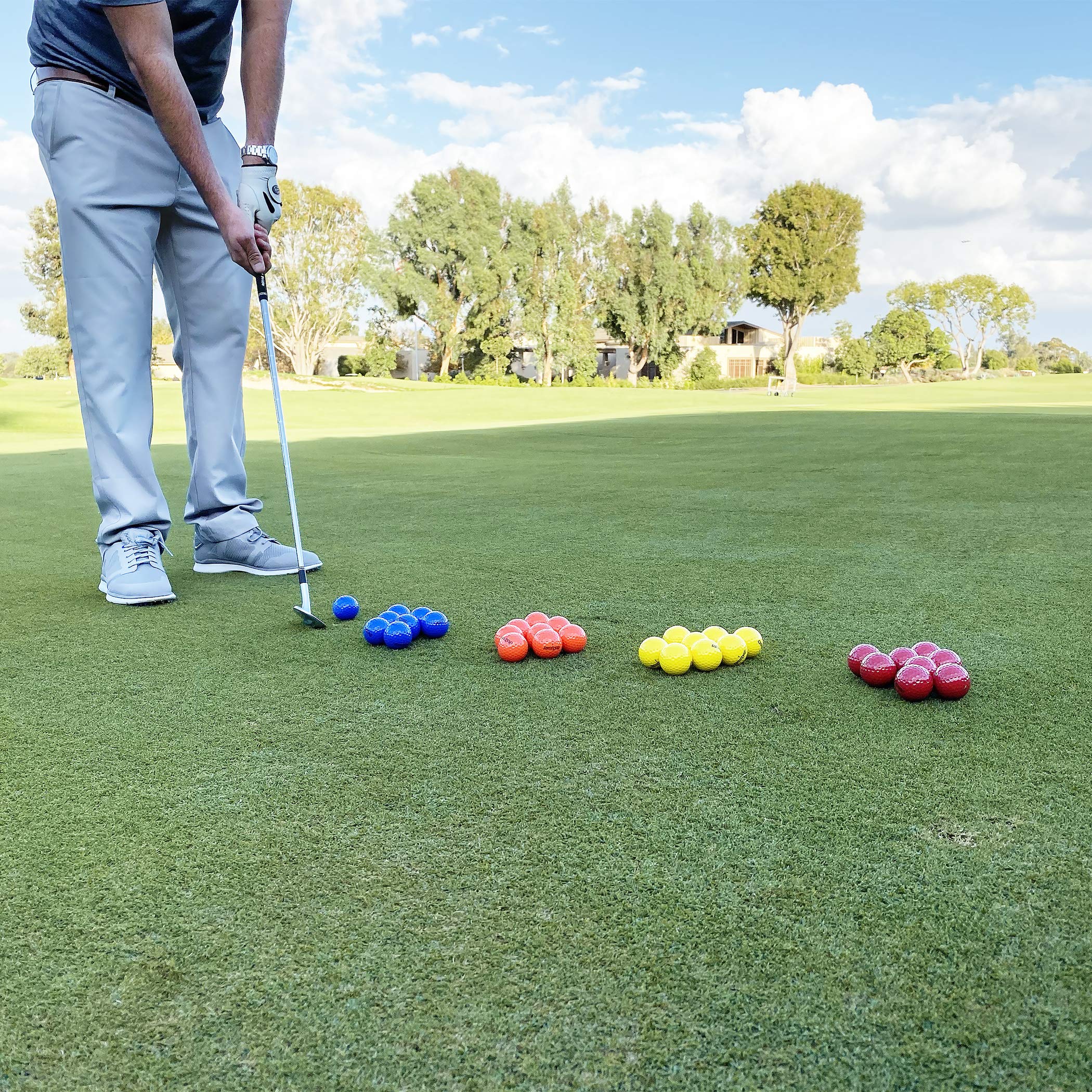GoSports - Pelotas de Golf Multiusos para Jugar o Practicar | Elige 16 o 32 Paquetes con Bolsa de Mano