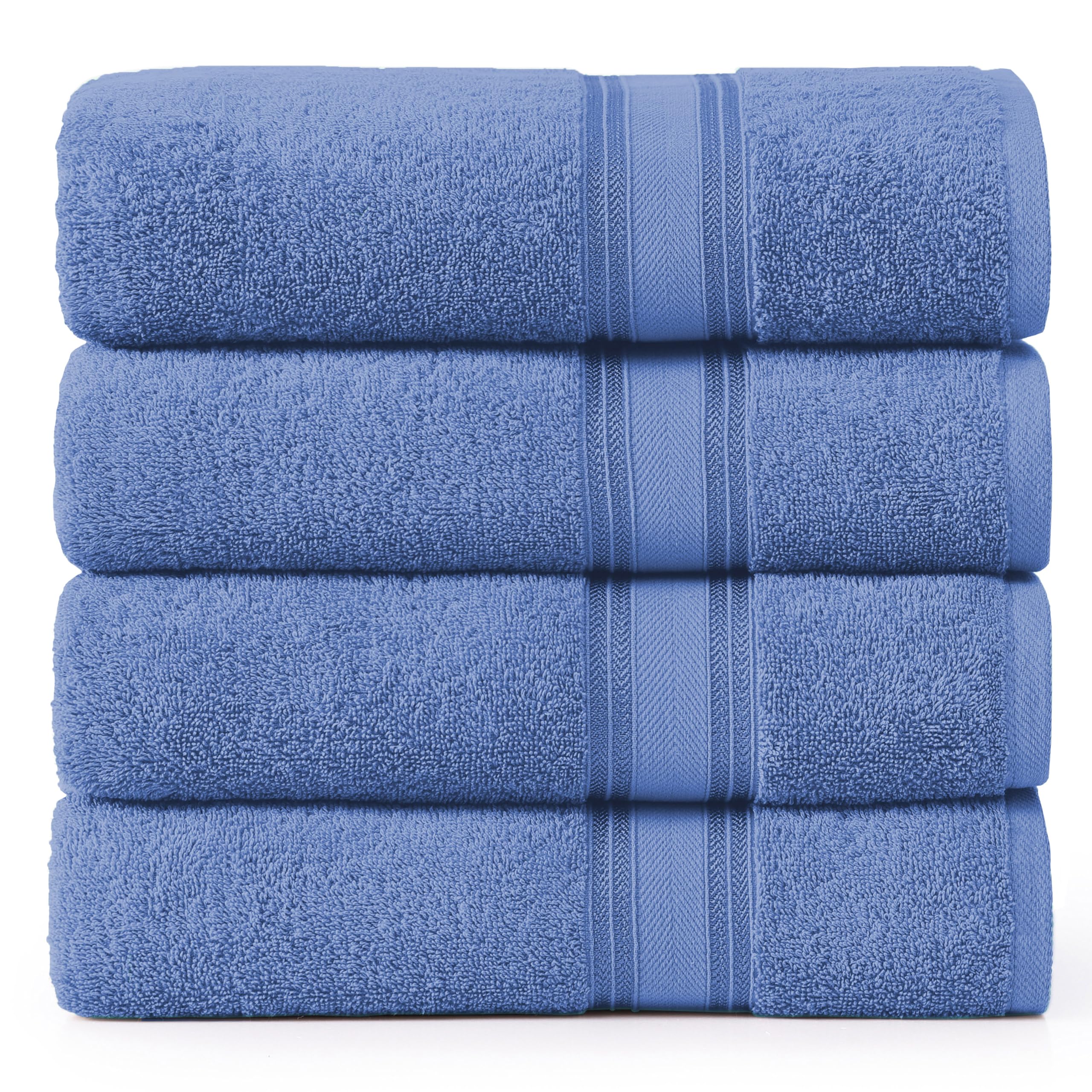 LANE LINEN 100% Cotton 4 Pack Bath Sheets (35"x66") - Zero Twist Cotton Extra Large Bathroom Towels - Quick Dry, Soft & Absorbent Oversized Bath
