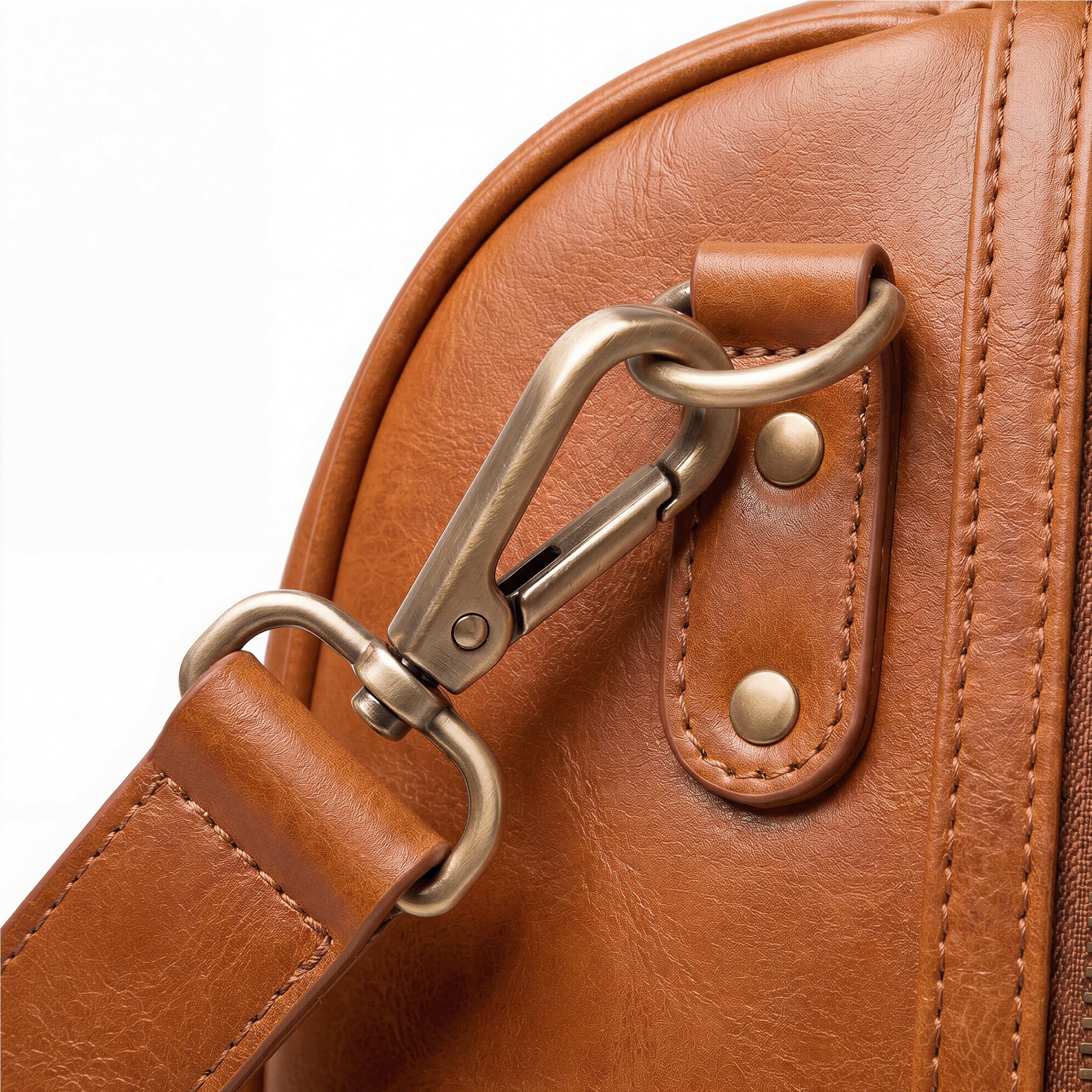 SID & VAIN große Weekender echt Leder - Sporttasche Berlin groß - Reisetasche Handgepäck mit Schultergurt - Ledertasche Herren und Damen braun handgefertigt