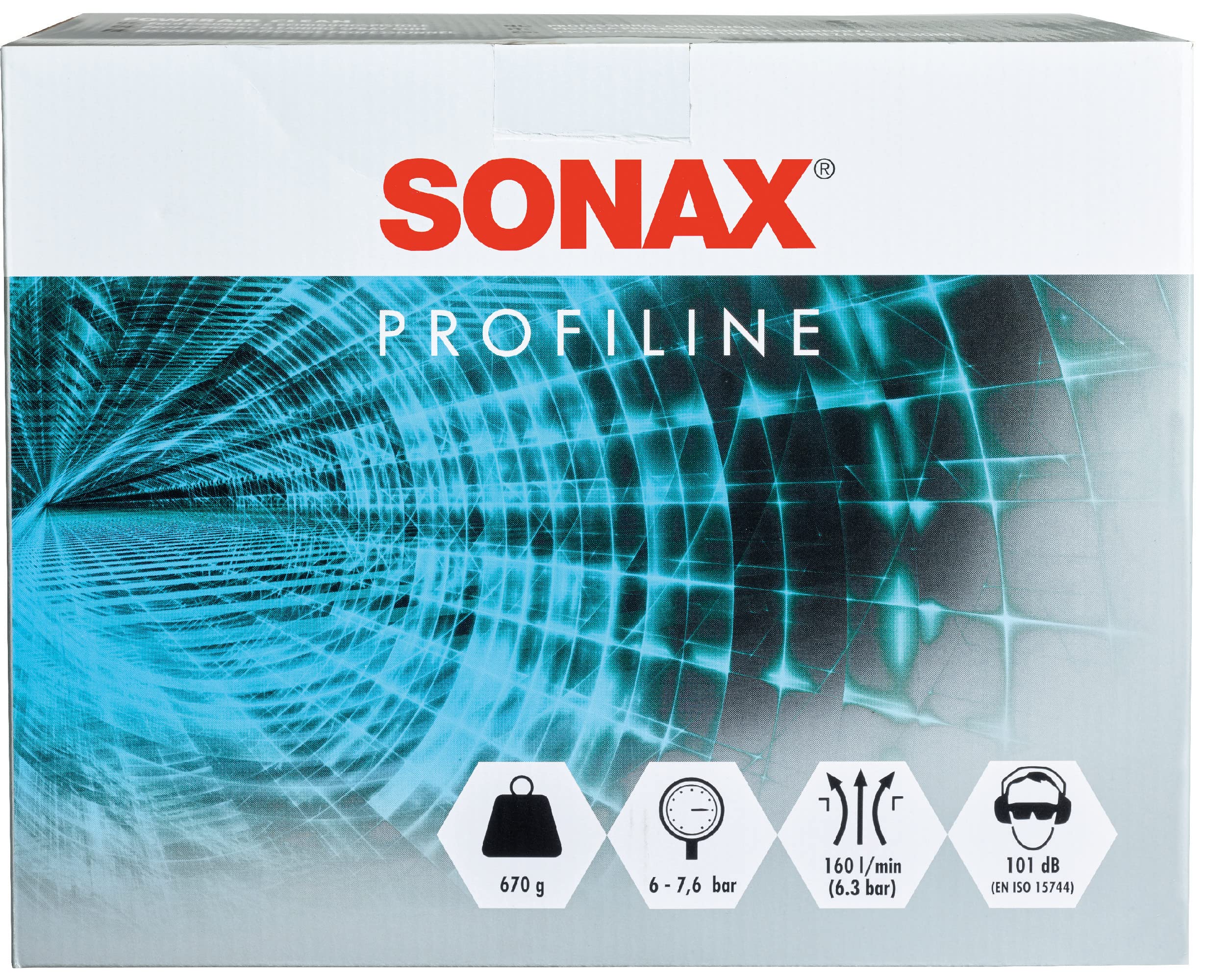 SONAX PowerAir Clean (1 Stück) druckluftbetriebene Saugbecherpistole für die Innenraumreinigung von Fahrzeugen | Art-Nr. 04958410