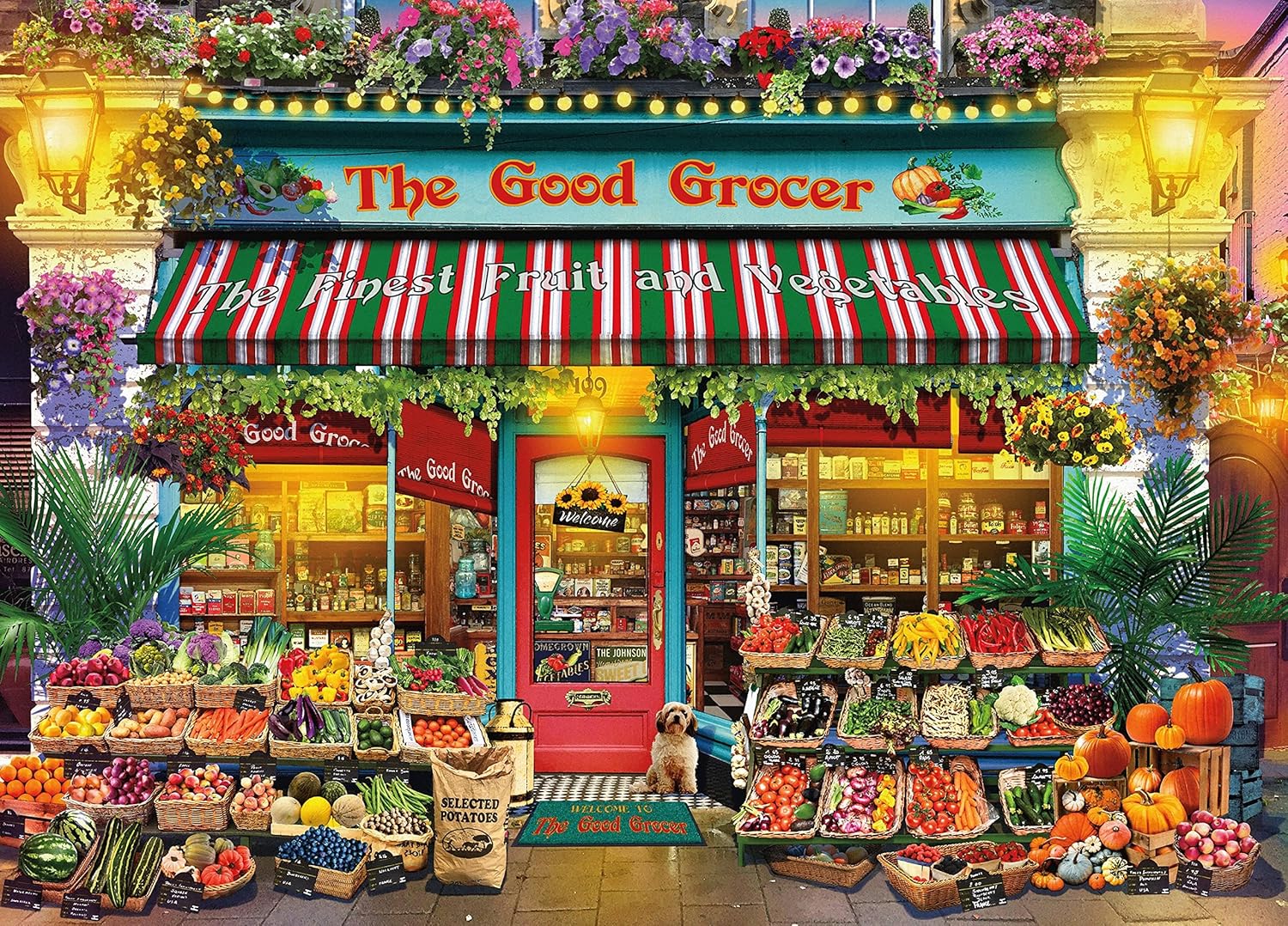 Ceaco - Gary Walton - Shop Windows - Good Grocer - 1000 Piece Jigsaw Puzzle