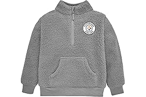 Gerber Baby NFL Team Sherpa Mock Neck Pull Over Sweatshirt for Sporty Toddlers