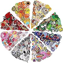NICEVINYL Embroidered Iron-on Patches Applique: 72Pcs Random Assorted Decorative Patches Iron on/Sew on for Clothing Accessories