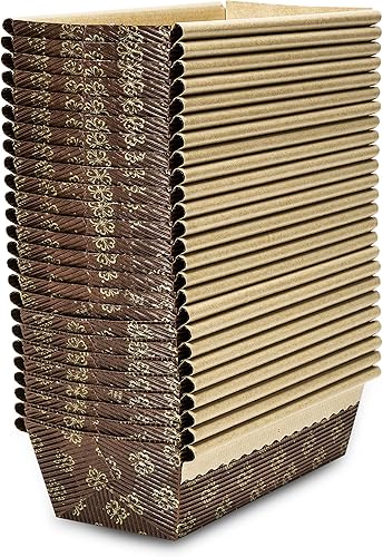 Honey-Can-Do Sartén para pan junior, paquete de 25, 6 x 2.5 x 2 pulgadas