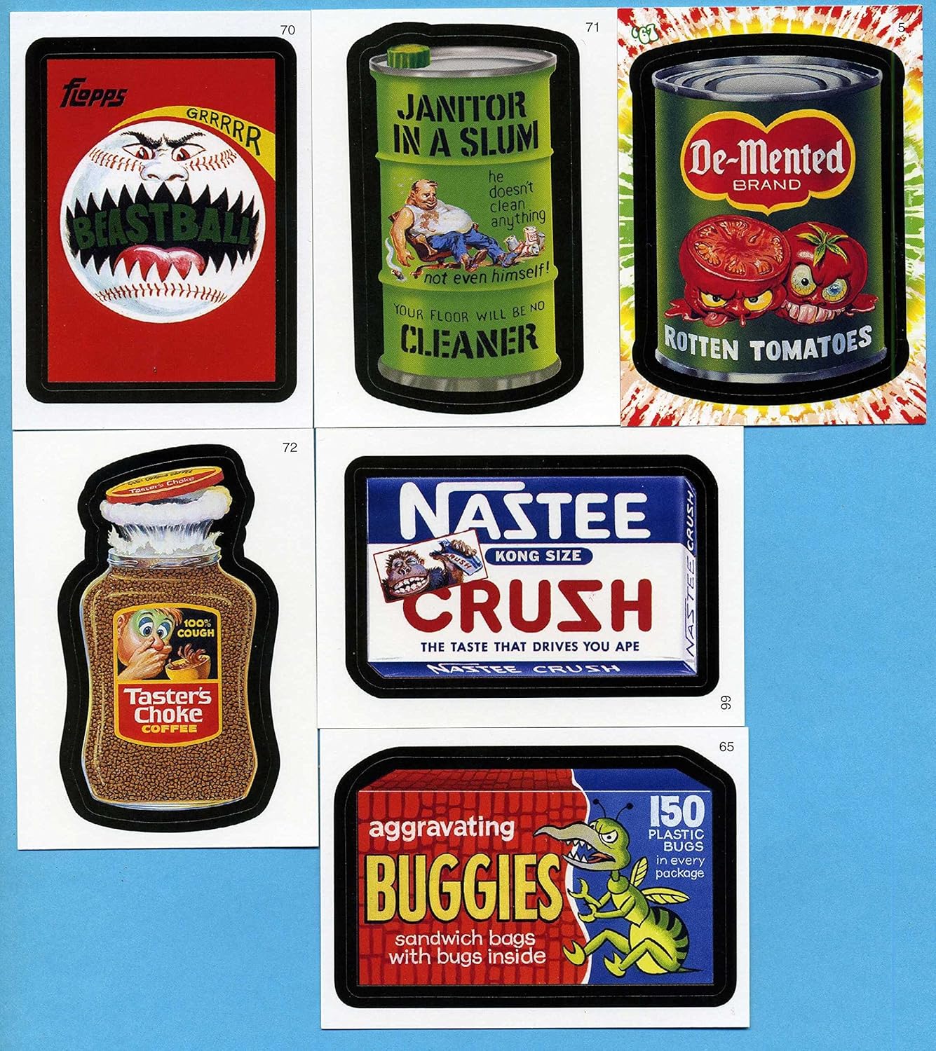 Wacky Packages Flashback Series 1 ~ 72 Card Set Now OOP
