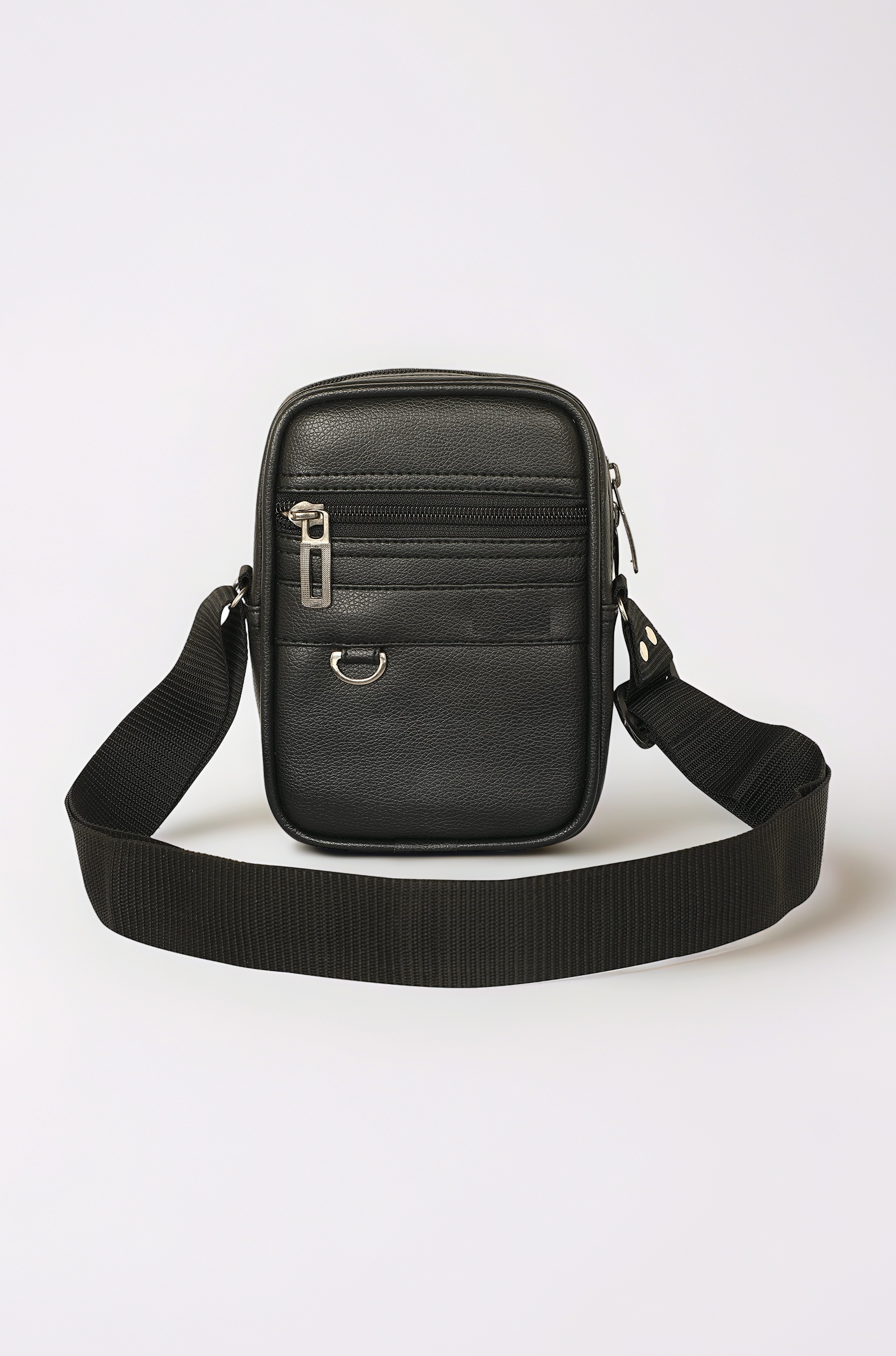 Pramadda Pure Luxury Gloss Leather Small Sling Bag for Men | Chest Slinger bag | Crossbody Bag| Side Bag Men | Mini Leather Slings | Corporate Gift Item | Passport Sling.