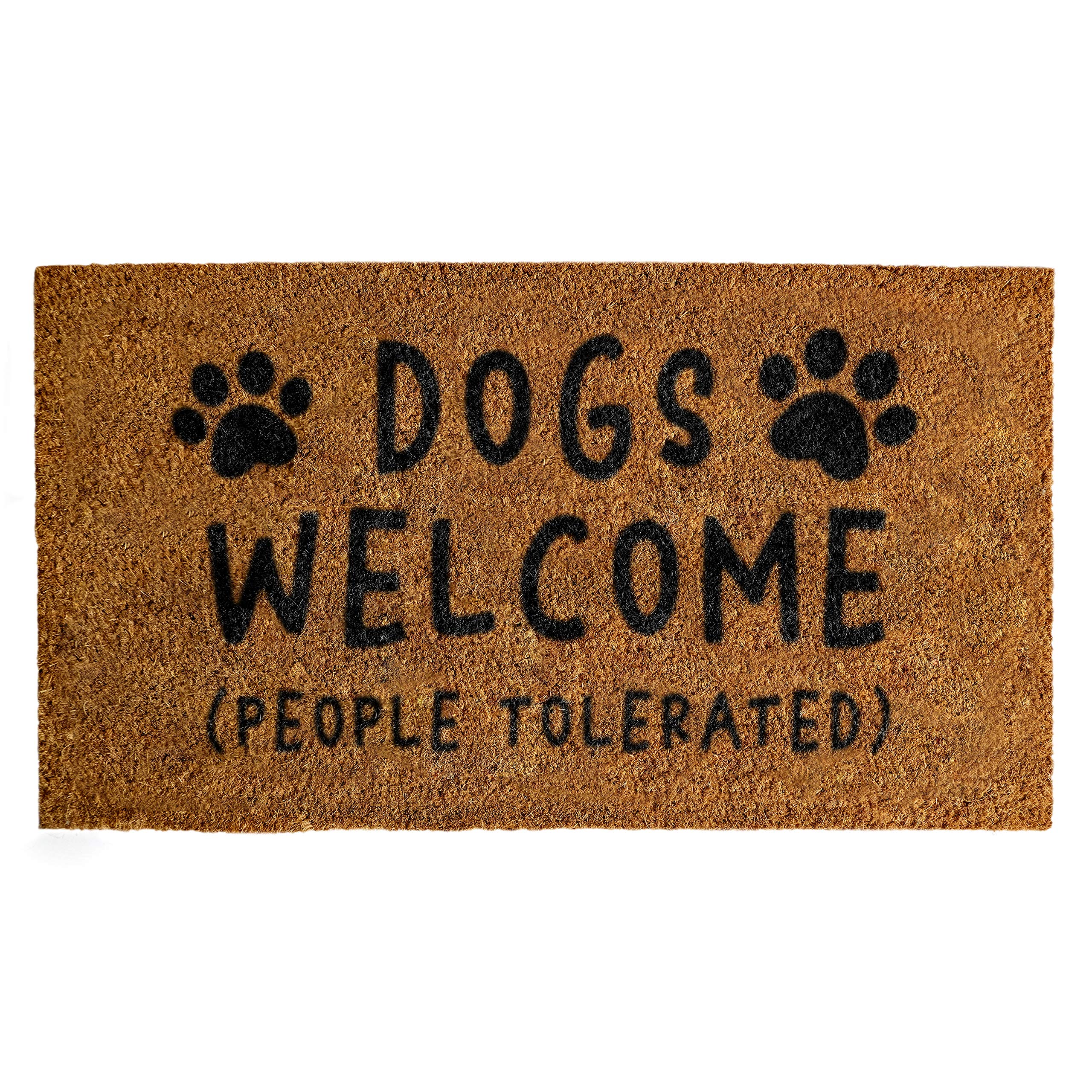 Buy Dogs People Tolerated Doormat 30x17 Inch, Dogs