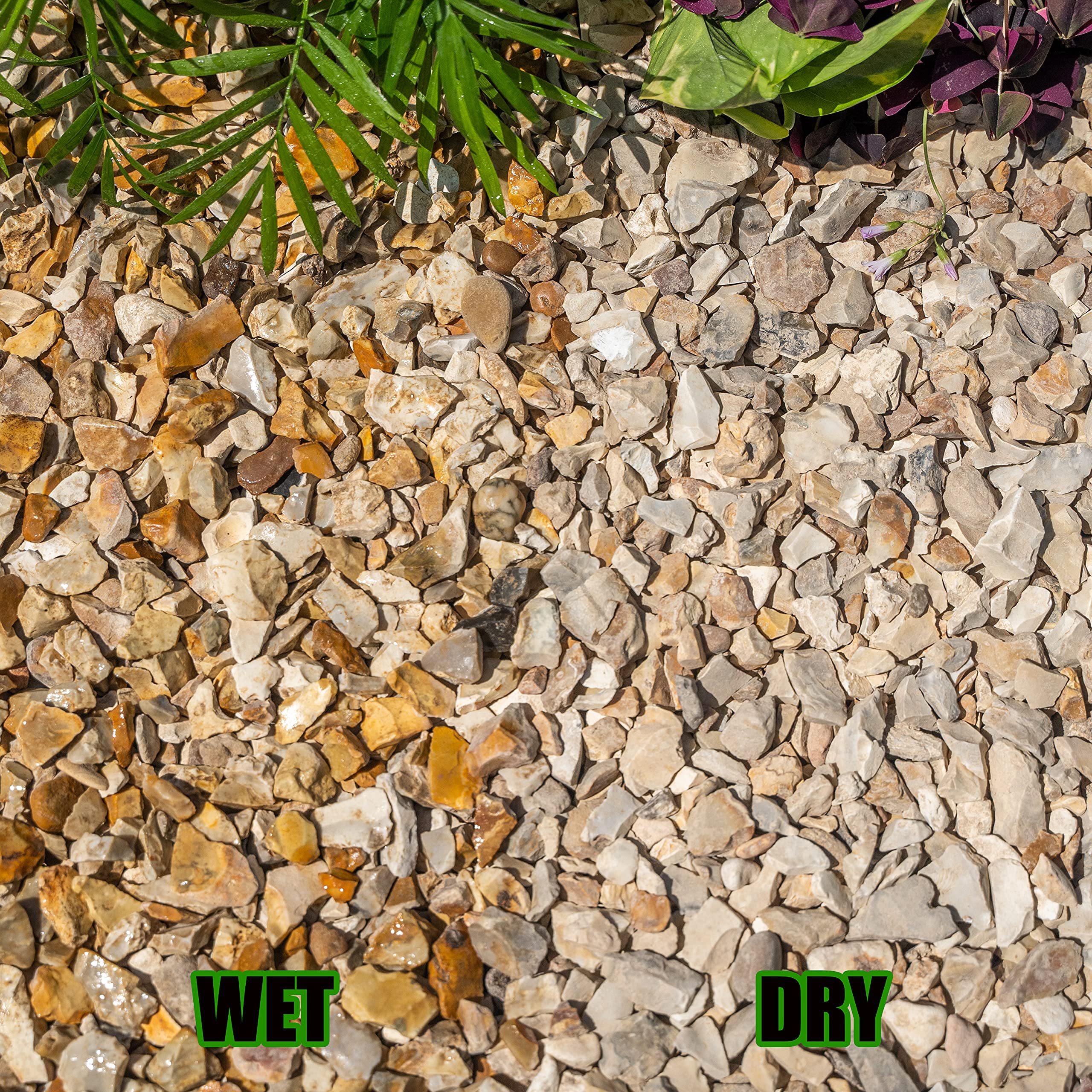 Piedra de grava de 5 kg para evitar malas hierbas, jardín, patio, camino, planta, topping – Otoño oro astillado