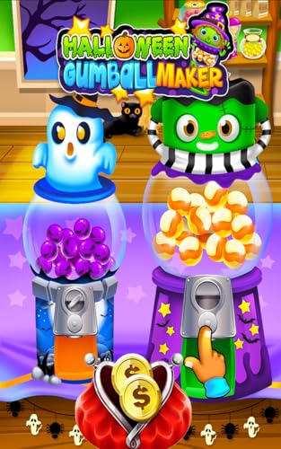 Halloween Bubble Gum Maker - Kids Gumball & Dessert Food Cooking Games FREE