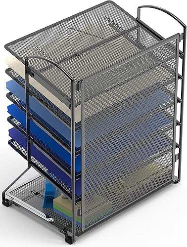 Miniatura 3 de SimpleHouseware - Bandeja organizadora para documentos de escritorio con 6 bandejas