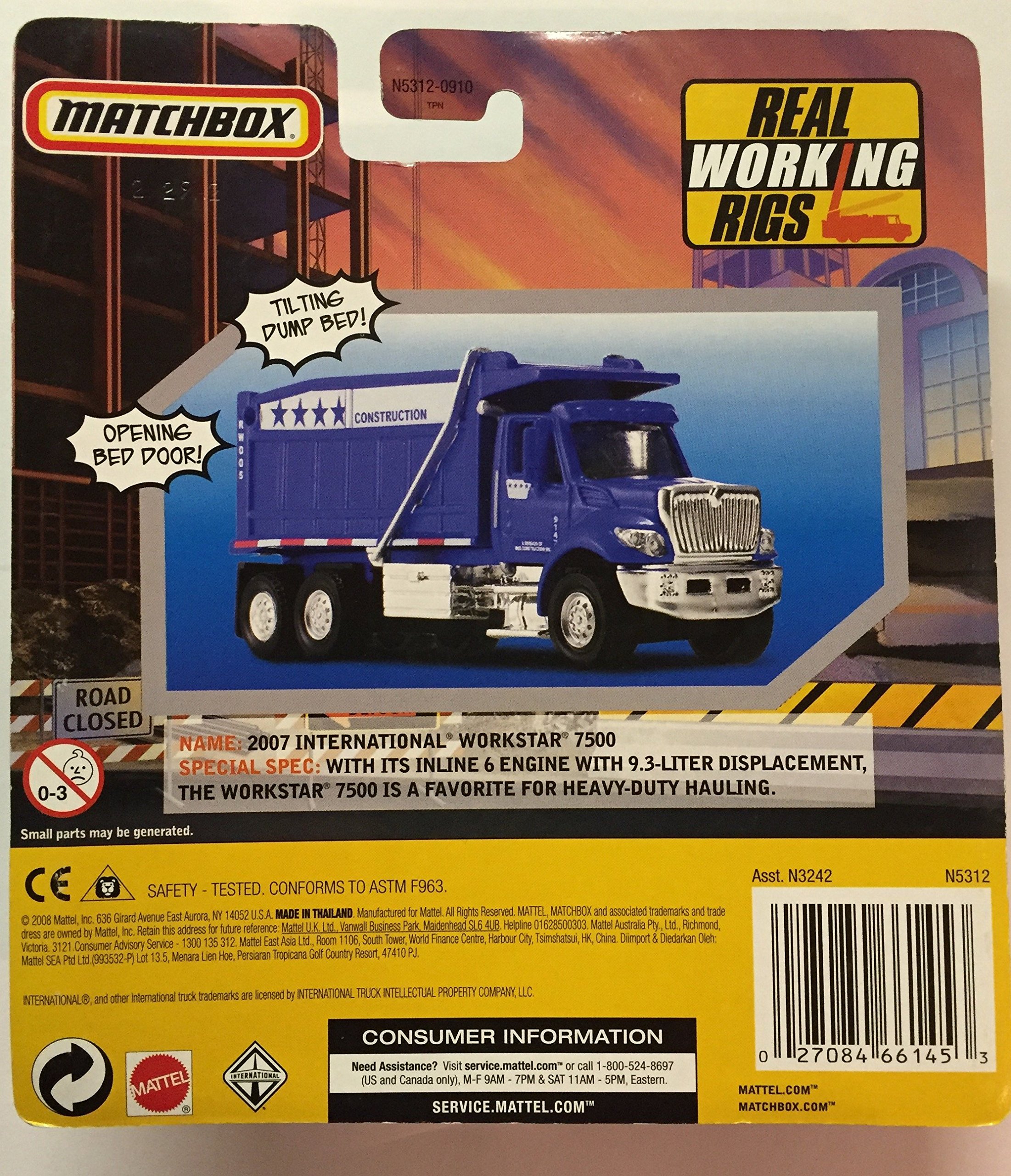 1978年Matchbox K-32 トラックとトレーラーセット Mattel Matchbox 2008 Real Working Rigs 2007 International Workstar