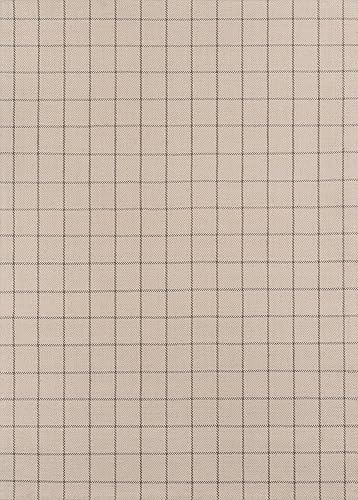 Erin Gates by Momeni Marlborough Deerfield - Alfombra de lana tejida a mano color marfil de 8 x 10 pies