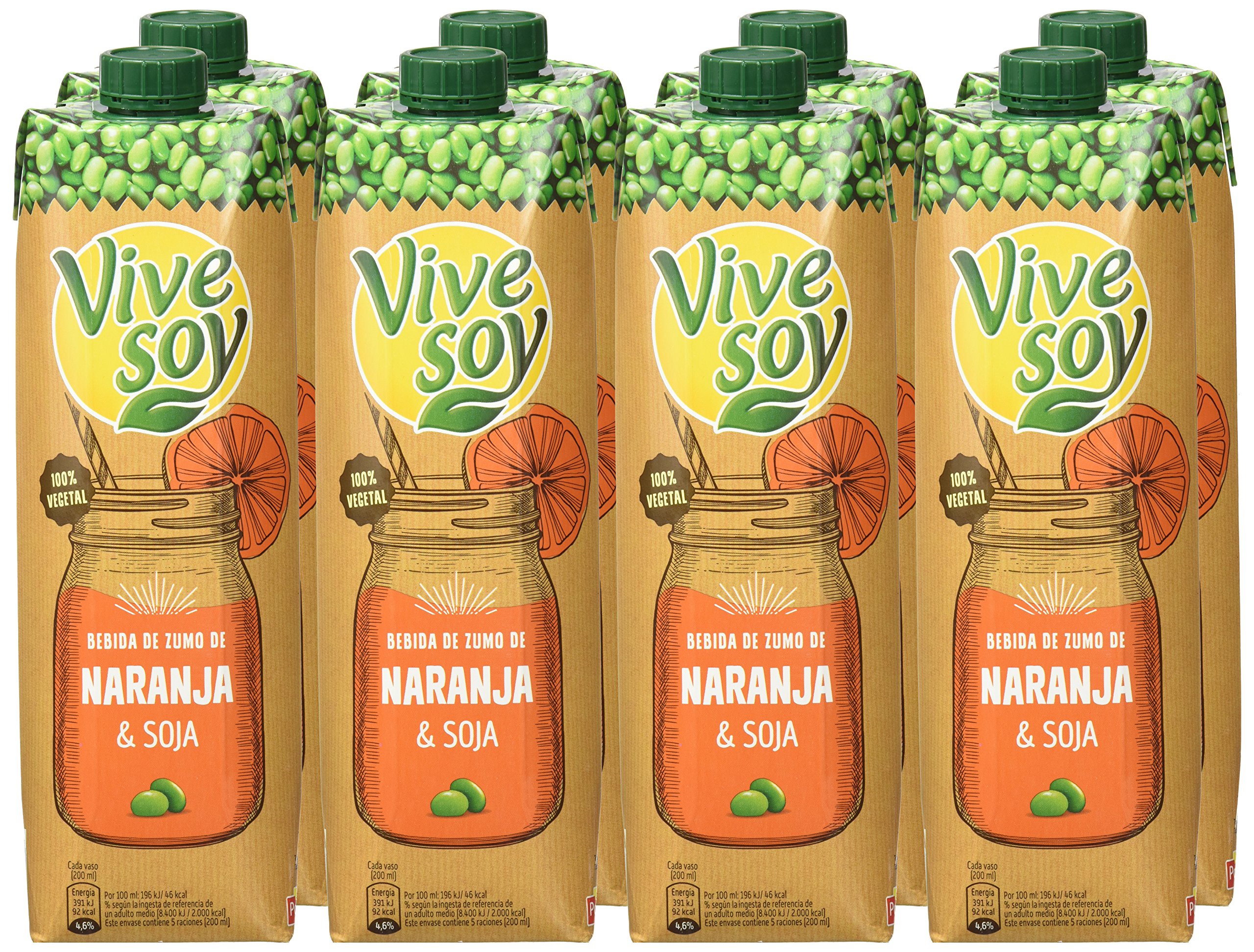 Vivesoy Naranja Y Soja Pack 8x1 L