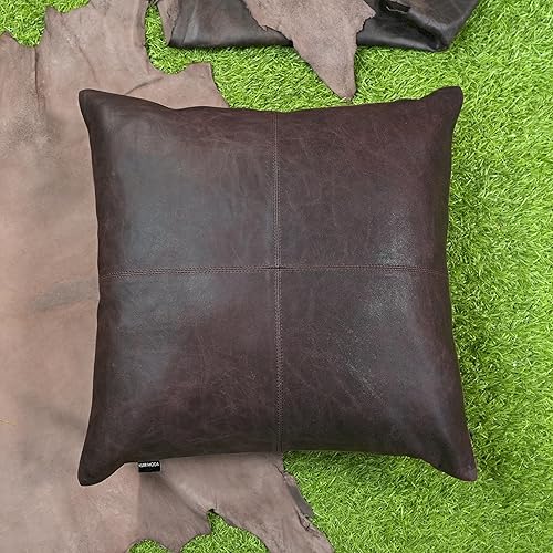 Miniatura 2 de KUIRMODA Funda de almohada de piel de cordero  Funda de cojín decorativa para sofá  Fundas para sala de estar y dormitorio, 22 x 22 pulgadas