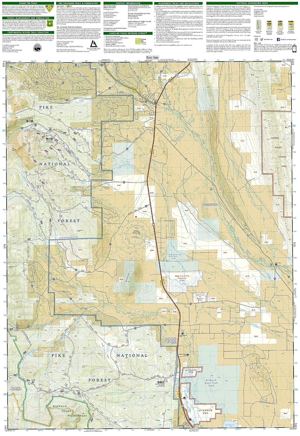 Leadville, Fairplay Map (National Geographic Trails Illustrated Map, 110) | Books