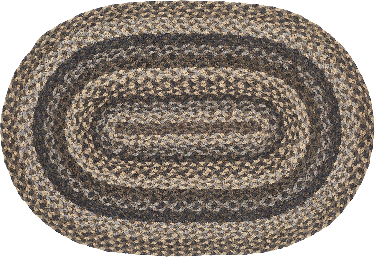 | Farmyard Premium Braided Collection | Primitive, Rustic, Country, Farmhouse Style | Jute/Cotton | 30 Days Risk Free | Accent Rug/Door Mat | Heart Shaped Rug