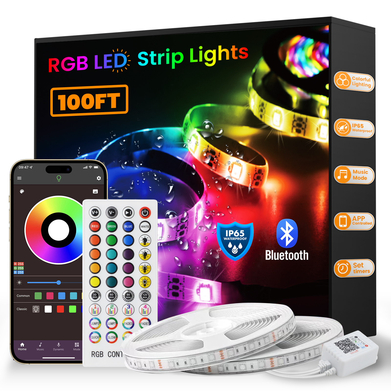 Watch IP65 Waterproof Outdoor LED Strip Lights on Amazon Live