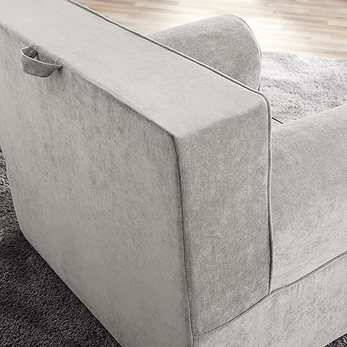 Miniatura 14 de Delta Children Silla de espuma XL Cozee, tamaño perfecto para niños de 18 meses a 12 años en adelante, color azul mezclilla Azul mezclilla,Gris