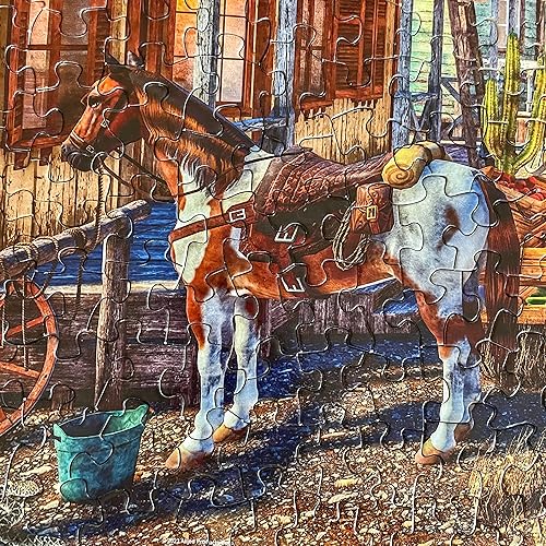 Miniatura 6 de Springbok Rompecabezas de 500 piezas Old Western Town - Fabricado en Estados Unidos